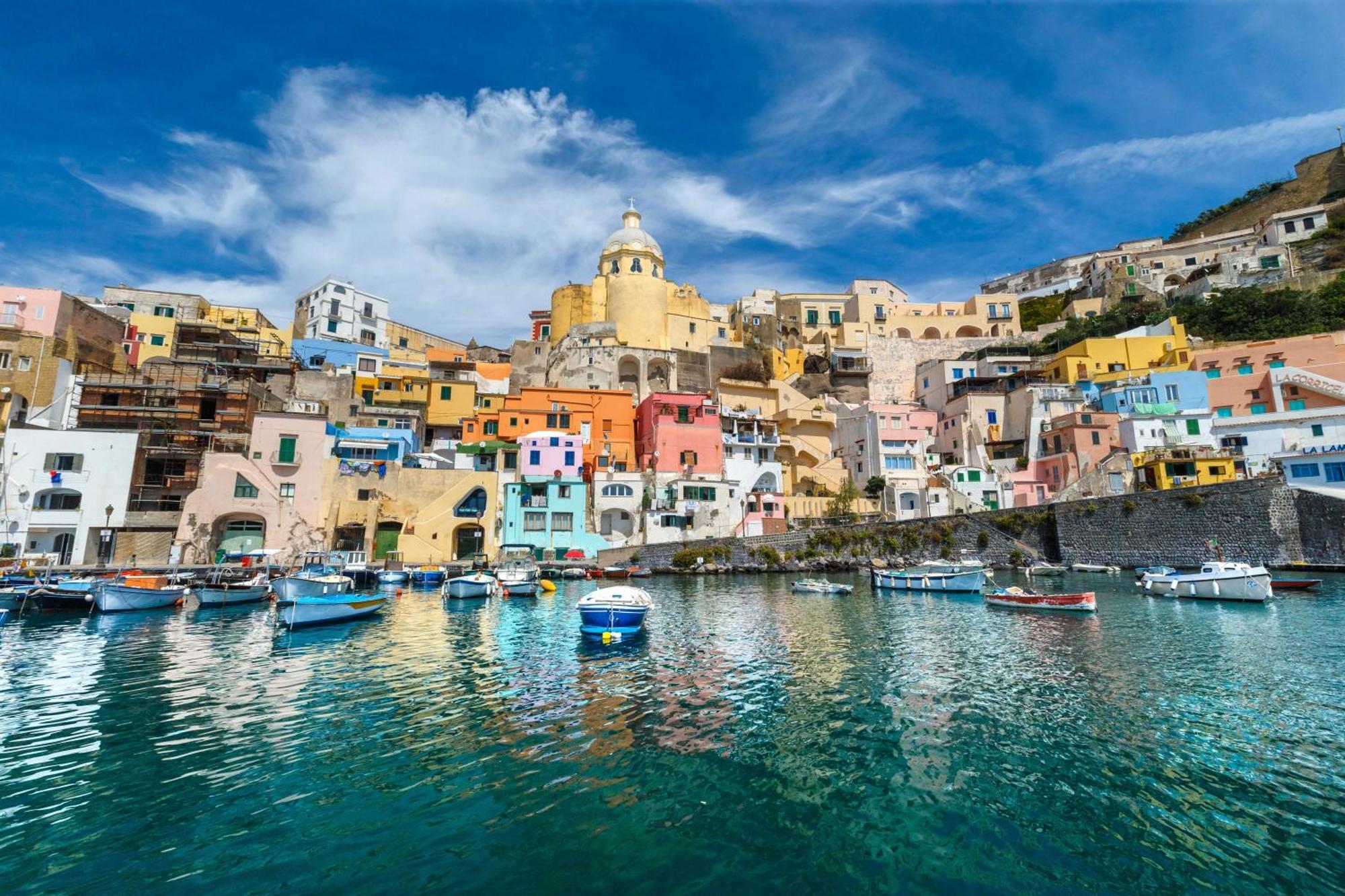 De Lamartine A Marina Di Corricella Procida Exterior photo